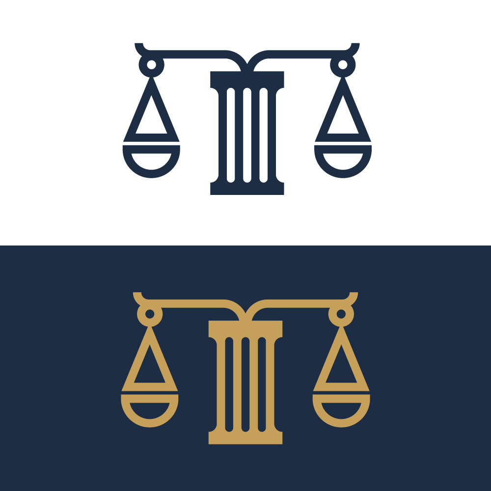 Balanced Scales Icon — Minimalist Justice, Law, and Fairness Vector Emblem