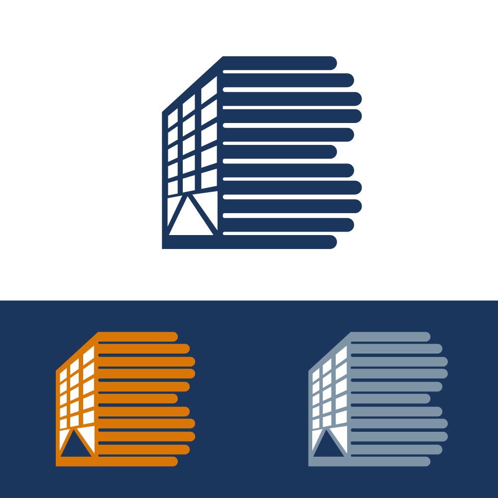 Letter B Building Logo - Abstract Architecture Real Estate Corporate Monogram