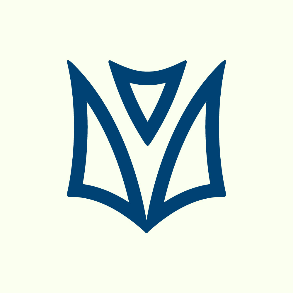 Modern Minimalist Letter M Law Firm and Corporate Business Logo Vector